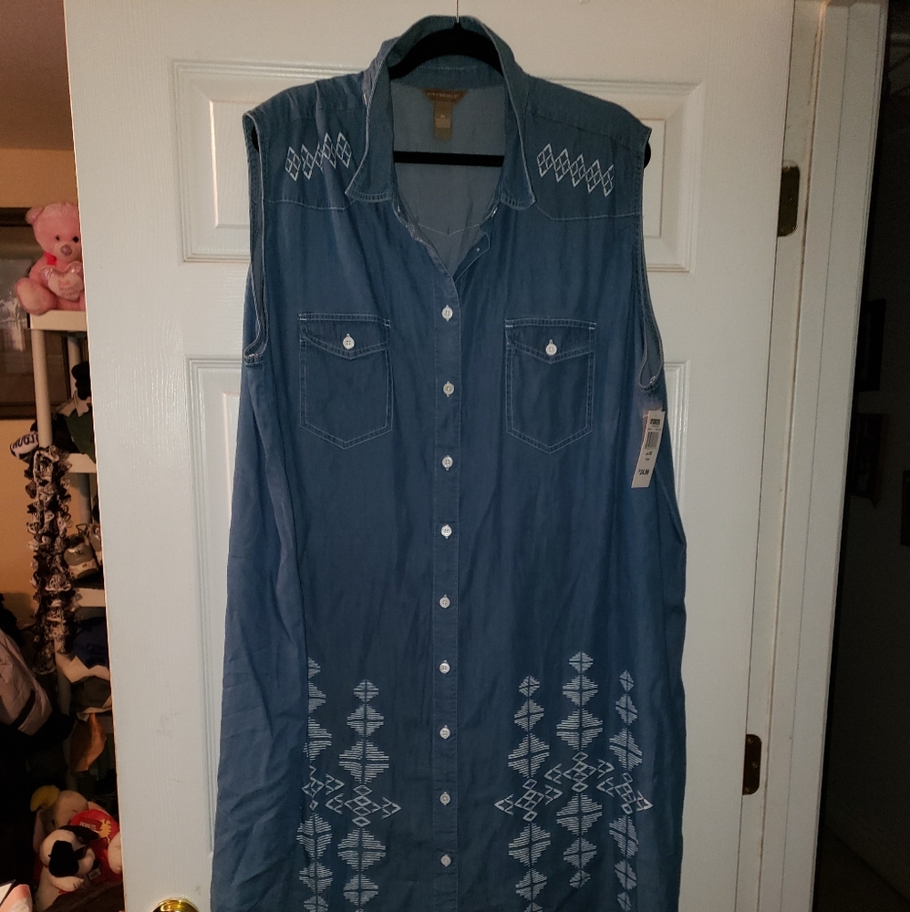 Denim Shirt-Long